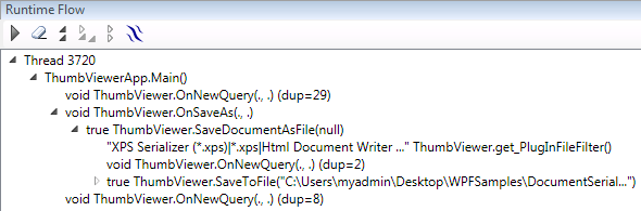 Saving a document in Thumbnail Viewer