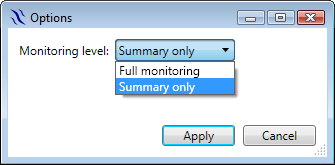 Monitoring options