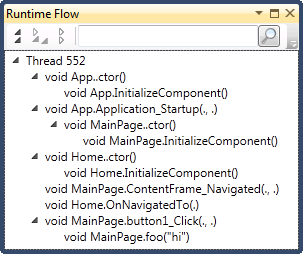 Runtime Flow of the Silverlight application