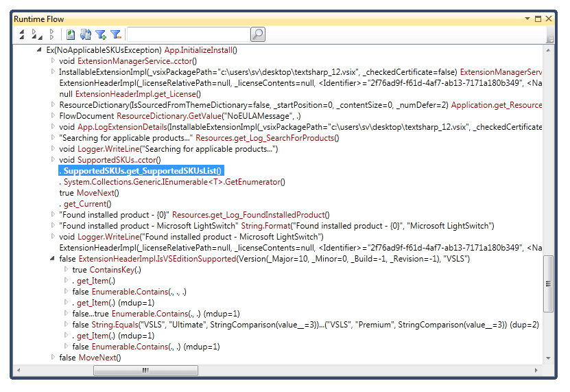 Supported editions check in the VSIX installer