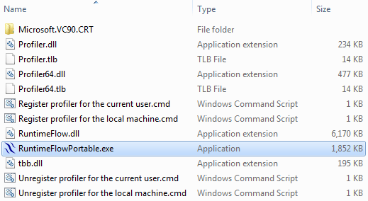 Runtime Flow portable files