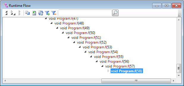 Maximum supported stack depth in Runtime Flow .NET 3.5